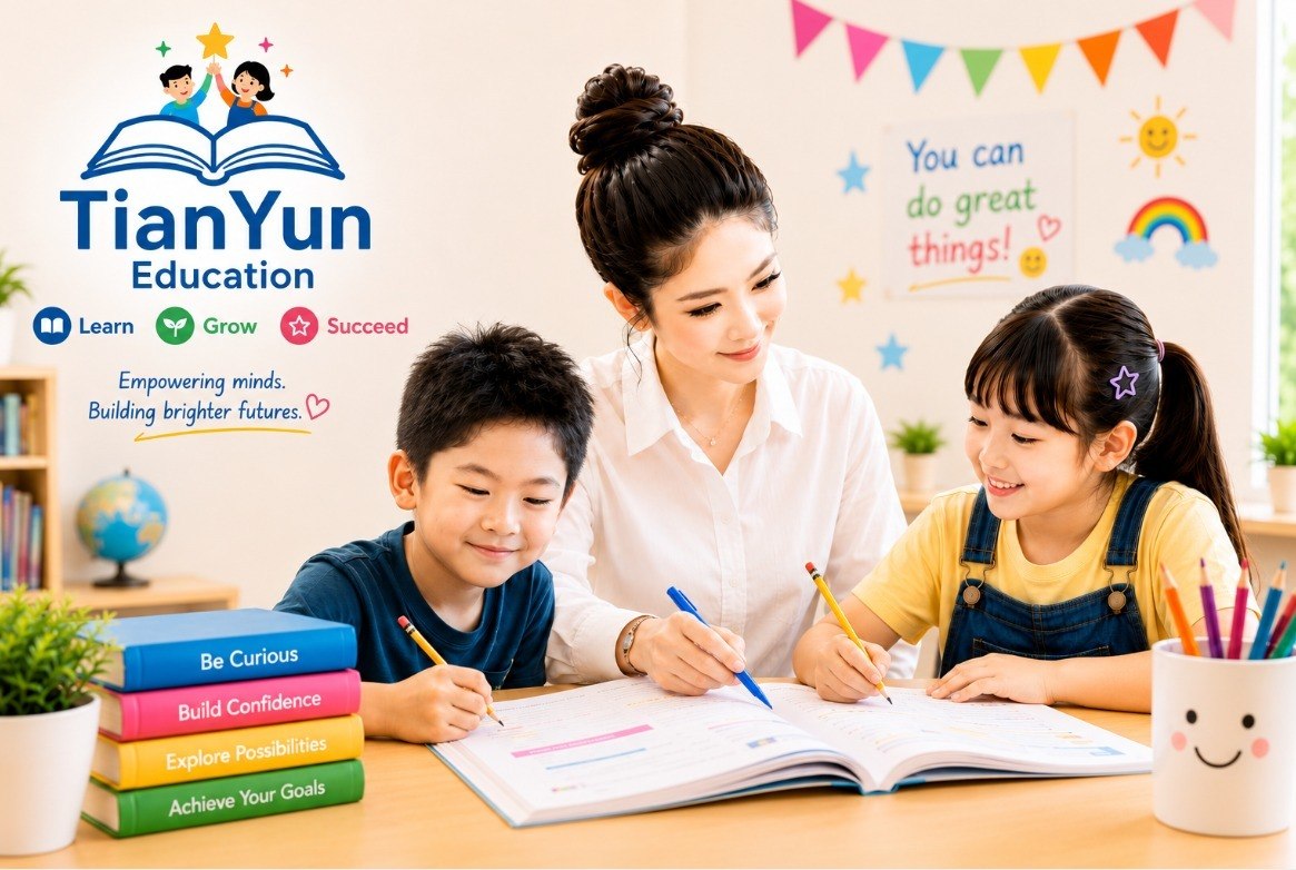 A Tian Yun student during a lesson